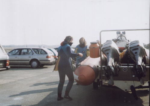 Launching from the Slipway at Shell Island